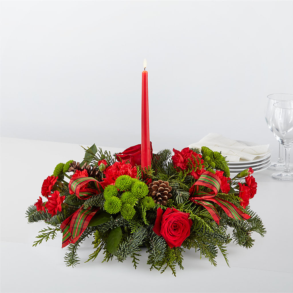 By the Candlelight Centerpiece – COUNTRY HEARTH FLOWER & GIFT SHOP, East Berlin PA