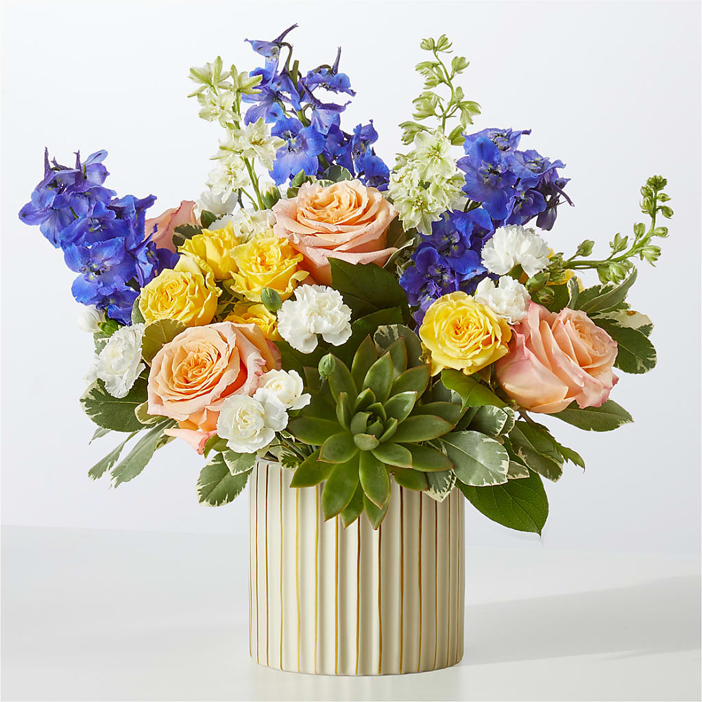 Cobalt Reverie Bouquet – COUNTRY HEARTH FLOWER & GIFT SHOP, East Berlin PA