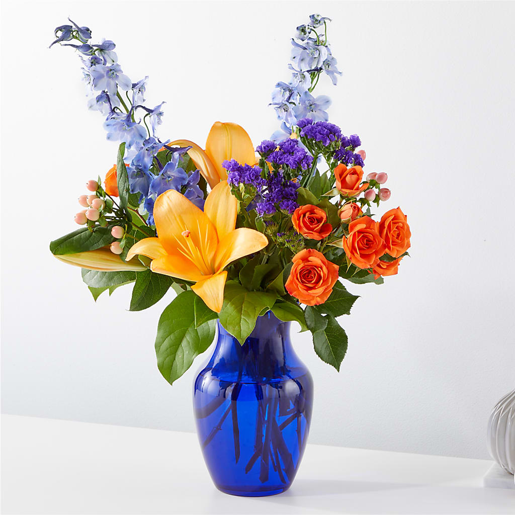 Radiant Citrus Bouquet – COUNTRY HEARTH FLOWER & GIFT SHOP, East Berlin PA