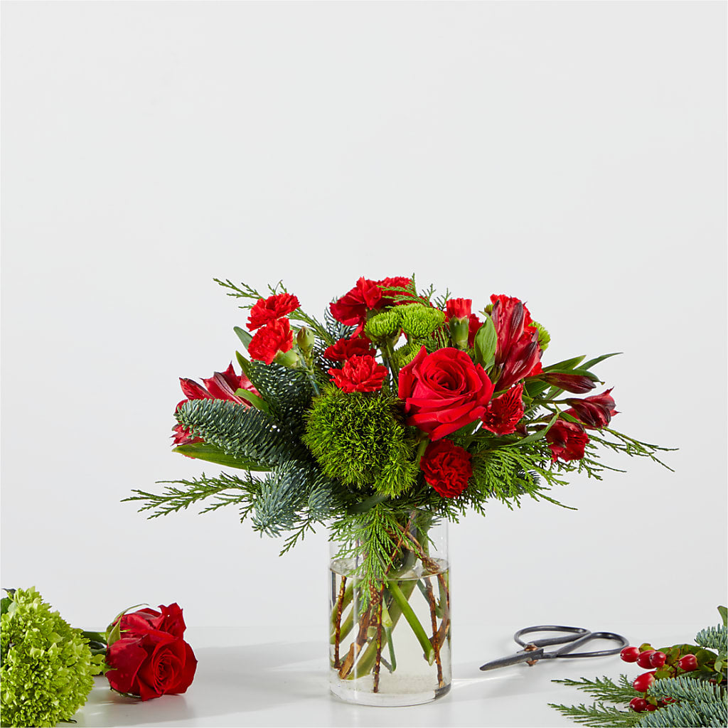 Merry Moment Bouquet – A Florist Original – COUNTRY HEARTH FLOWER & GIFT SHOP, East Berlin PA