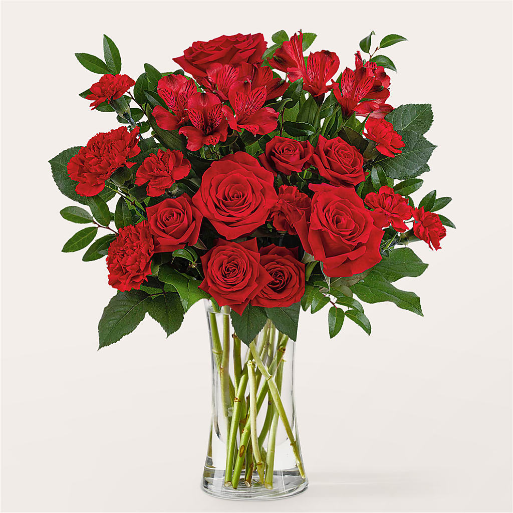 Brilliant Ruby Bouquet – COUNTRY HEARTH FLOWER & GIFT SHOP, East Berlin PA
