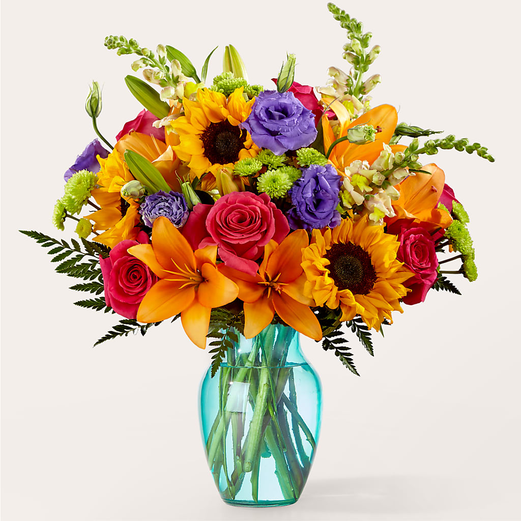 Double Rainbow Bouquet – COUNTRY HEARTH FLOWER & GIFT SHOP, East Berlin PA