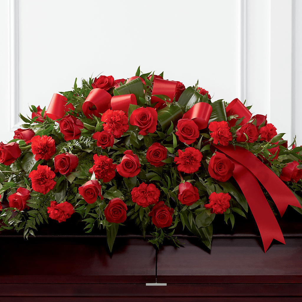 Tribute of Life Casket Spray – COUNTRY HEARTH FLOWER & GIFT SHOP, East Berlin PA