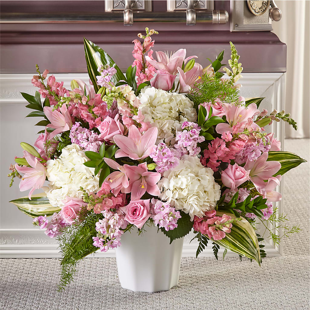 Simply Serene Floor Basket – COUNTRY HEARTH FLOWER & GIFT SHOP, East Berlin PA