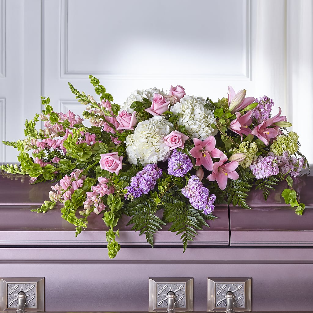 Life's Gratitude Casket Spray – COUNTRY HEARTH FLOWER & GIFT SHOP, East Berlin PA