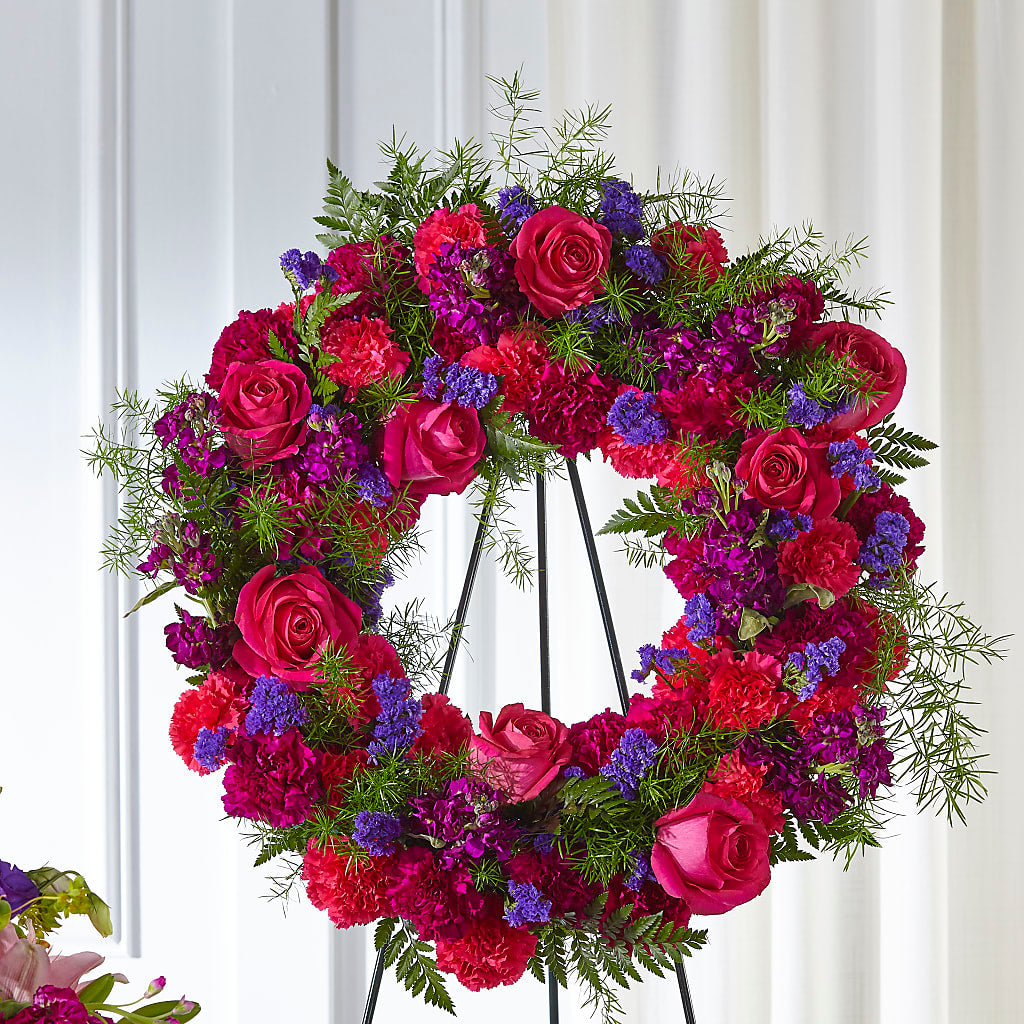 Calming Colors Wreath – COUNTRY HEARTH FLOWER & GIFT SHOP, East Berlin PA