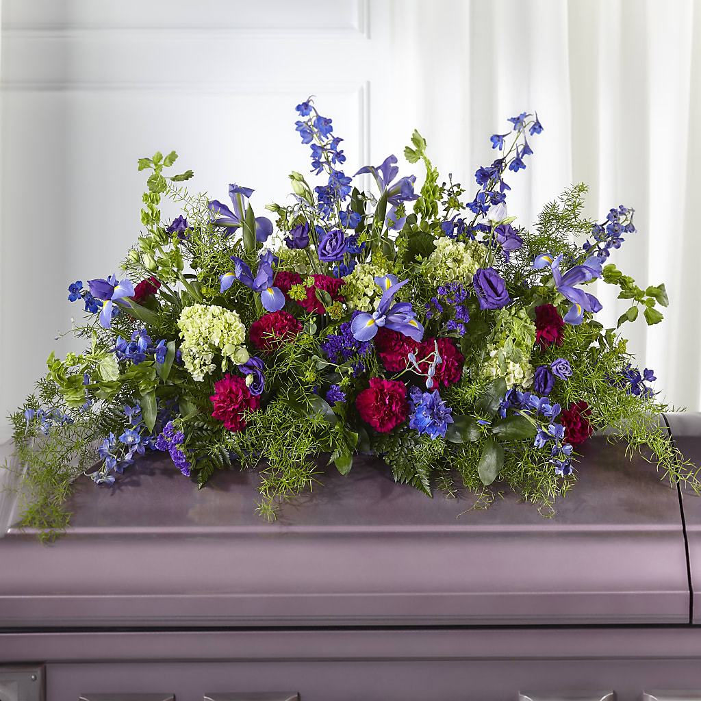 Always Treasured Casket Spray – COUNTRY HEARTH FLOWER & GIFT SHOP, East Berlin PA