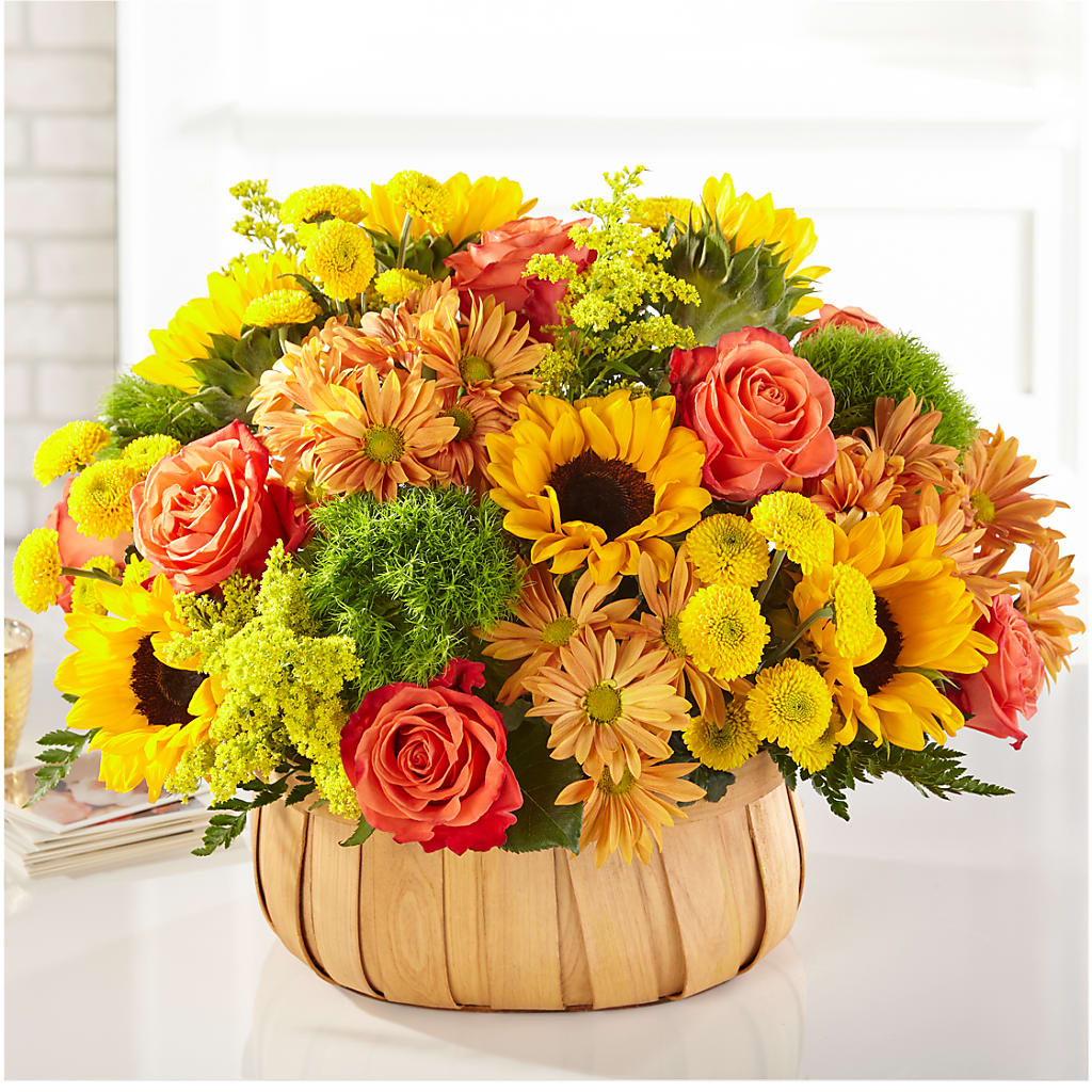 Harvest Sunflower Basket – COUNTRY HEARTH FLOWER & GIFT SHOP, East Berlin PA