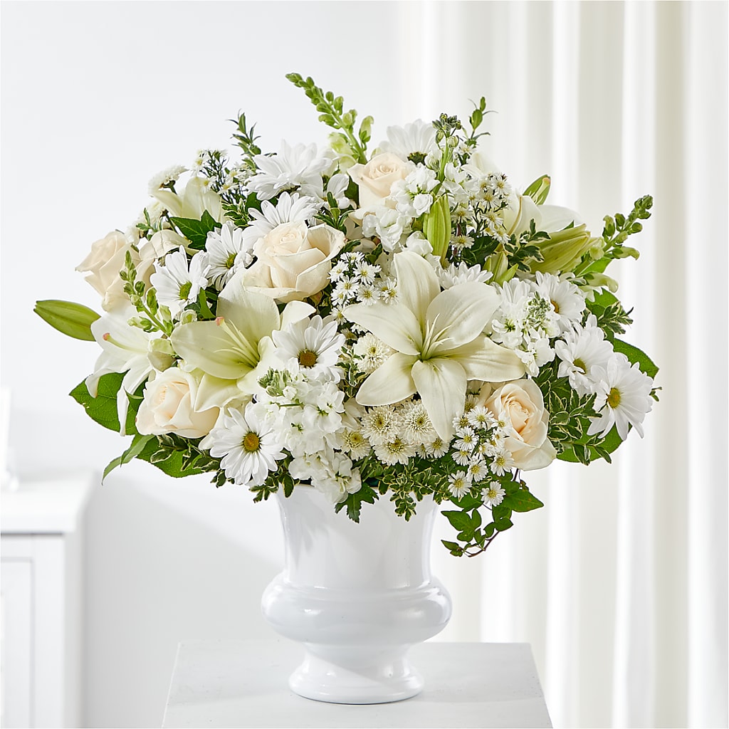 Uplifting Urn Arrangement – COUNTRY HEARTH FLOWER & GIFT SHOP, East Berlin PA