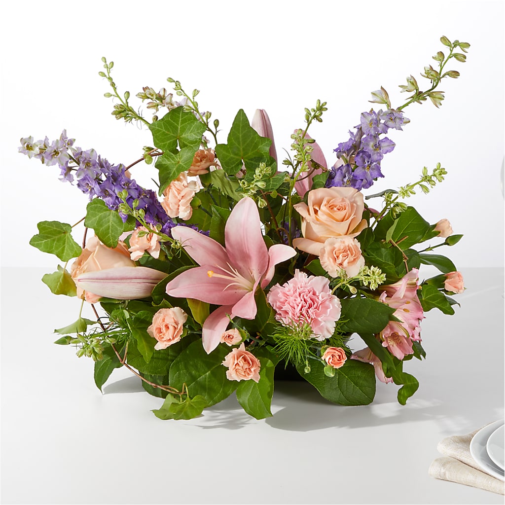 Blossom Time Centerpiece – COUNTRY HEARTH FLOWER & GIFT SHOP, East Berlin PA
