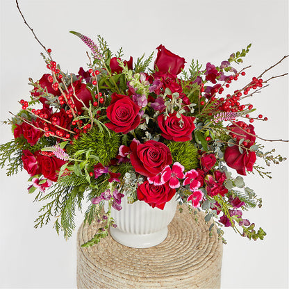 Big Red Bow Bouquet – COUNTRY HEARTH FLOWER & GIFT SHOP, East Berlin PA