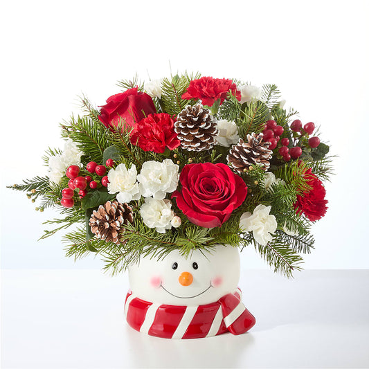 Jolly Snowman Bouquet – COUNTRY HEARTH FLOWER & GIFT SHOP, East Berlin PA
