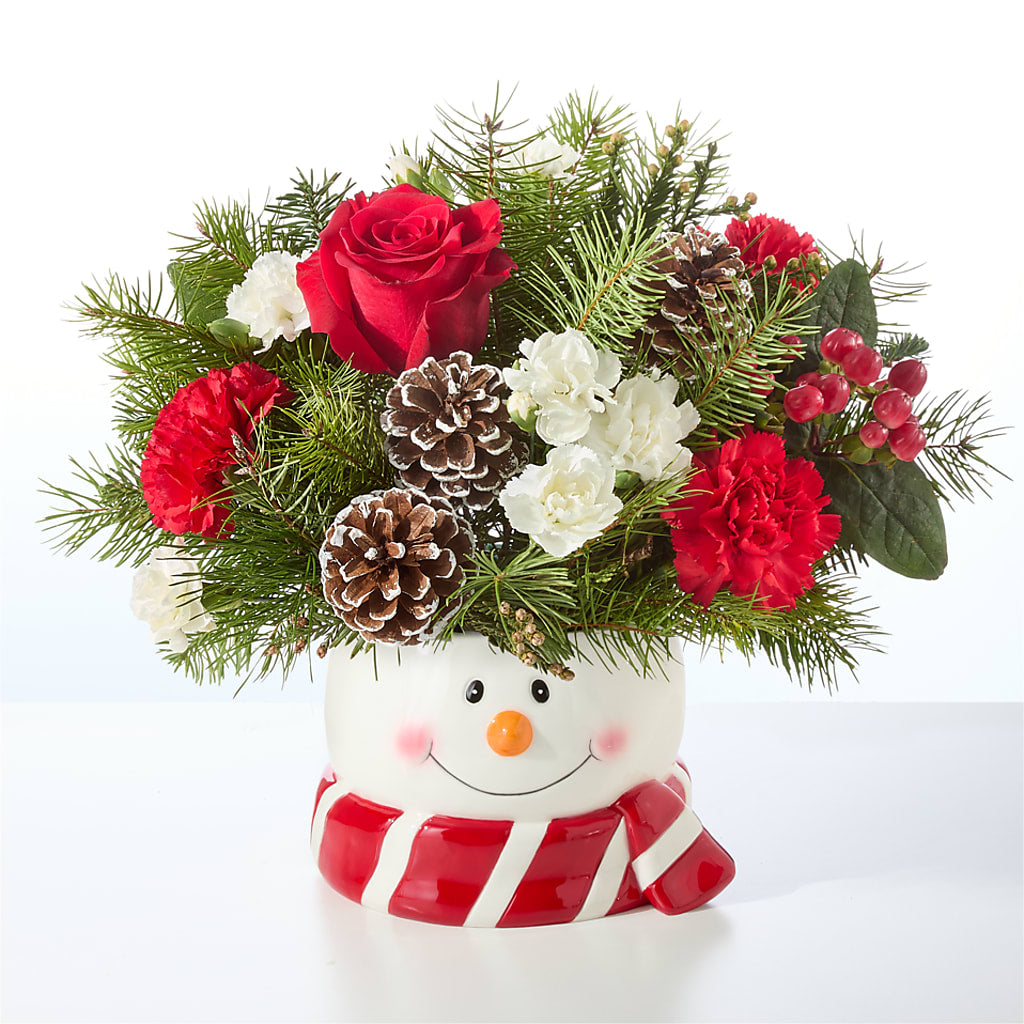 Jolly Snowman Bouquet – COUNTRY HEARTH FLOWER & GIFT SHOP, East Berlin PA