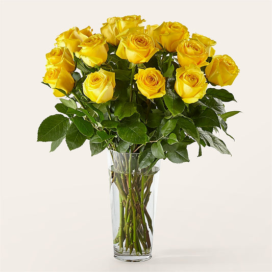 Long Stem Yellow Rose Bouquet – COUNTRY HEARTH FLOWER & GIFT SHOP, East Berlin PA