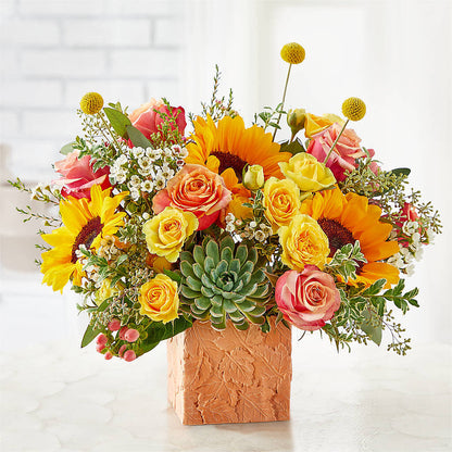Sunflower Season Bouquet – COUNTRY HEARTH FLOWER & GIFT SHOP, East Berlin PA