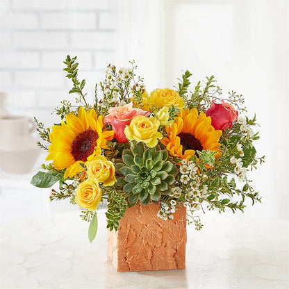 Sunflower Season Bouquet – COUNTRY HEARTH FLOWER & GIFT SHOP, East Berlin PA