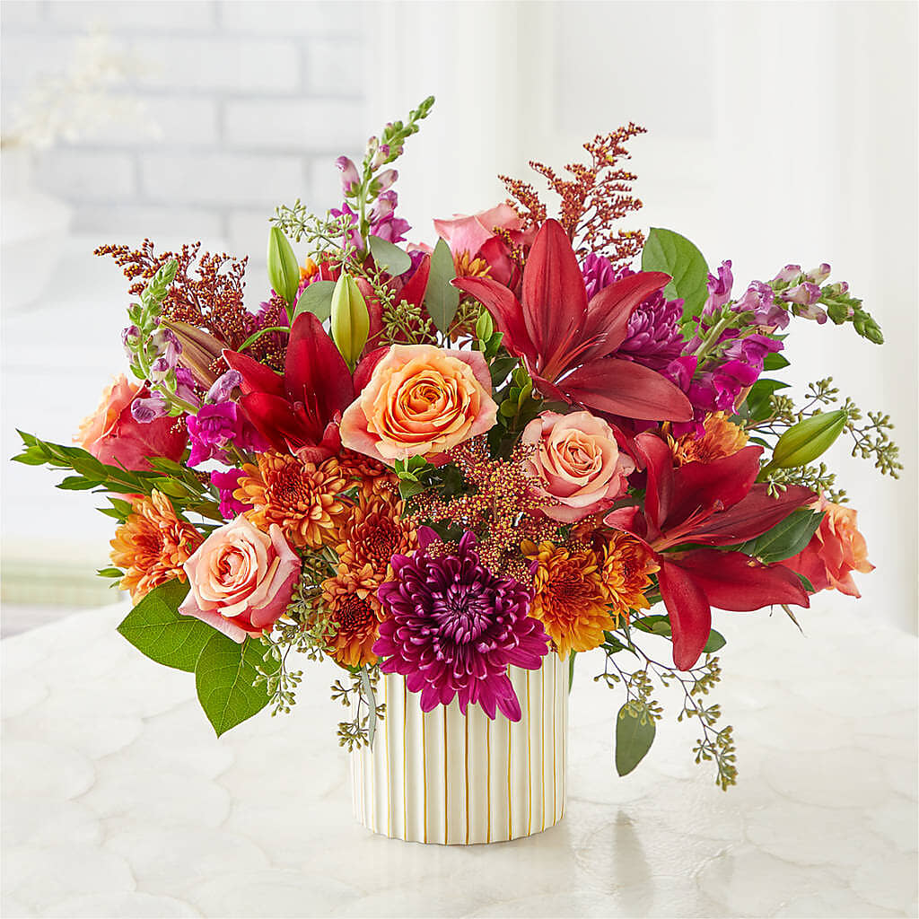 Burgundy Landscape Bouquet – COUNTRY HEARTH FLOWER & GIFT SHOP, East Berlin PA