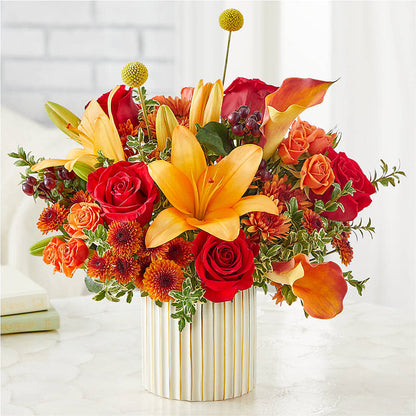 Scarlet Skies Bouquet – COUNTRY HEARTH FLOWER & GIFT SHOP, East Berlin PA