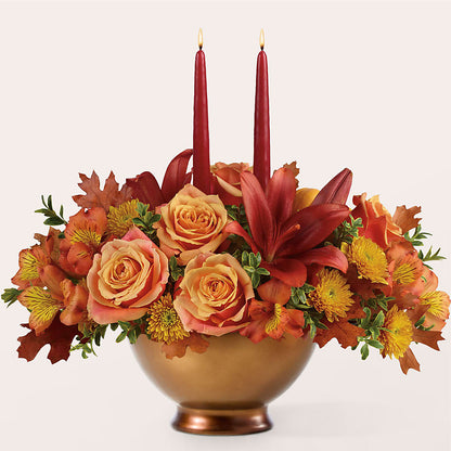 Harvest Table Centerpiece – COUNTRY HEARTH FLOWER & GIFT SHOP, East Berlin PA