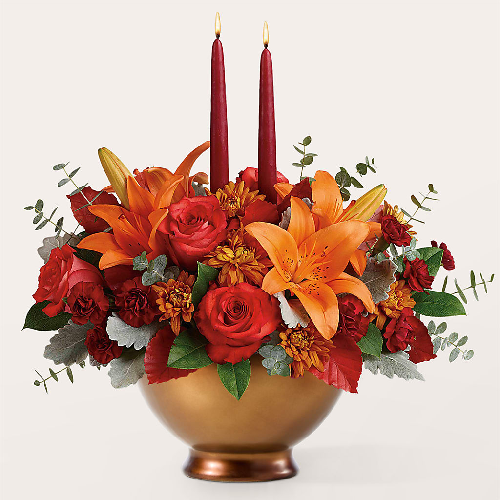Fruits of Fall Centerpiece – COUNTRY HEARTH FLOWER & GIFT SHOP, East Berlin PA
