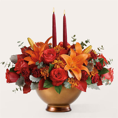 Fruits of Fall Centerpiece – COUNTRY HEARTH FLOWER & GIFT SHOP, East Berlin PA