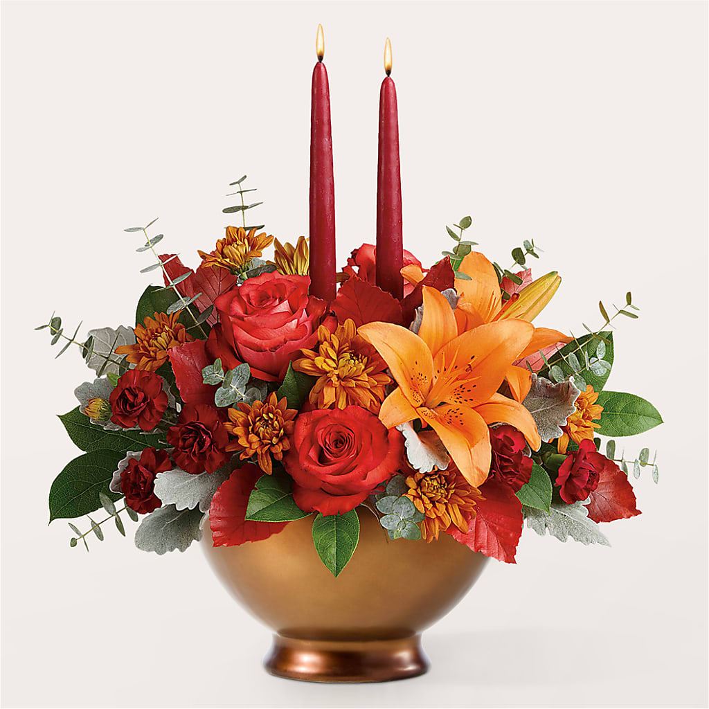 Fruits of Fall Centerpiece – COUNTRY HEARTH FLOWER & GIFT SHOP, East Berlin PA