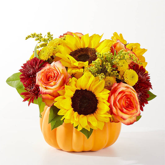 Golden Gourd Pumpkin Bouquet – COUNTRY HEARTH FLOWER & GIFT SHOP, East Berlin PA