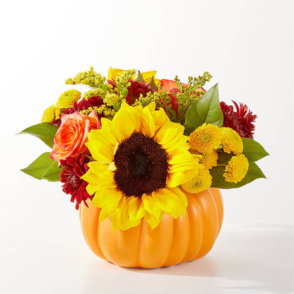 Golden Gourd Pumpkin Bouquet – COUNTRY HEARTH FLOWER & GIFT SHOP, East Berlin PA