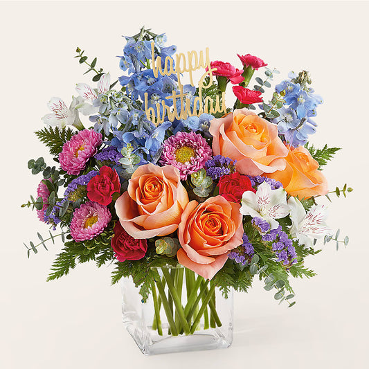 Birthday Bash Bouquet – COUNTRY HEARTH FLOWER & GIFT SHOP, East Berlin PA