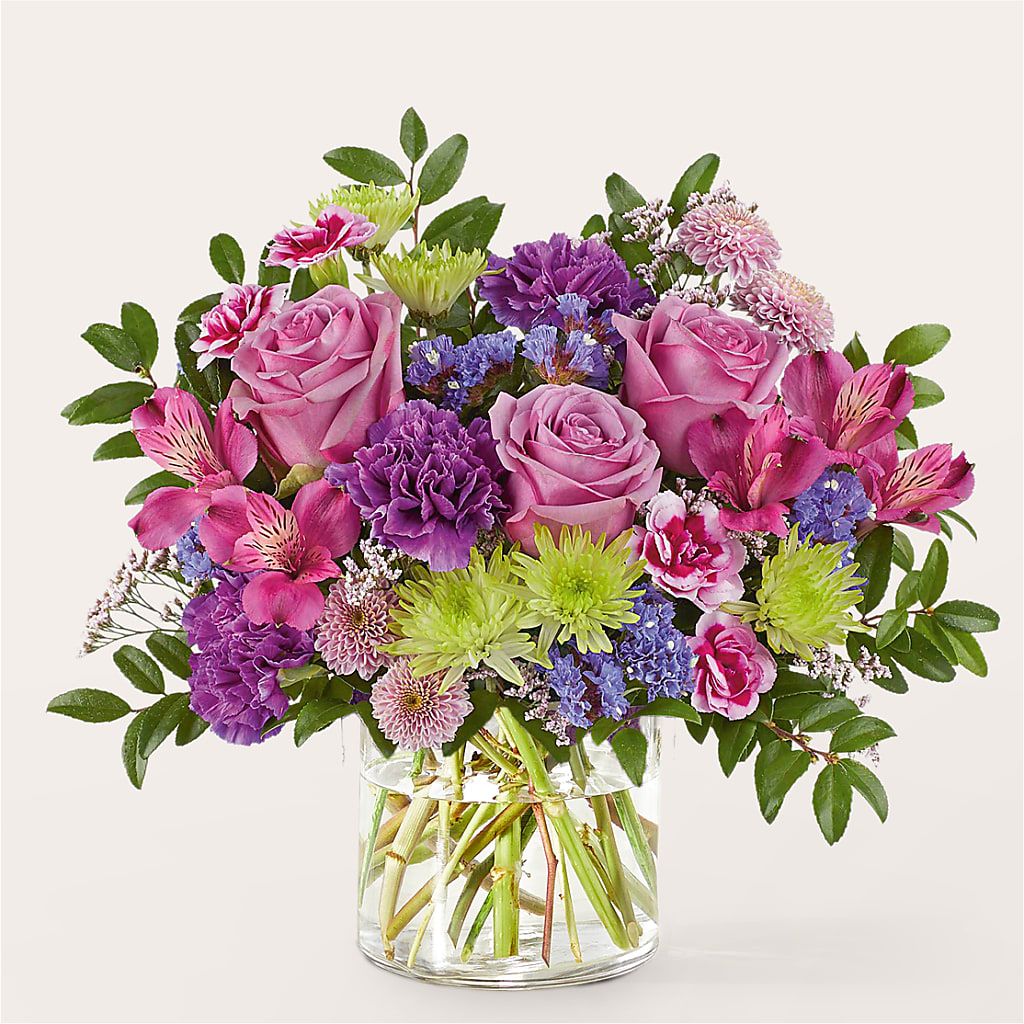 Glass Half Full Bouquet – COUNTRY HEARTH FLOWER & GIFT SHOP, East Berlin PA