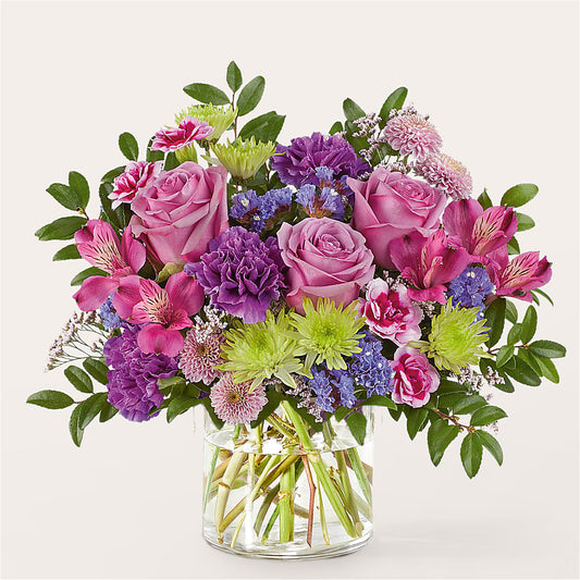 Glass Half Full Bouquet – COUNTRY HEARTH FLOWER & GIFT SHOP, East Berlin PA