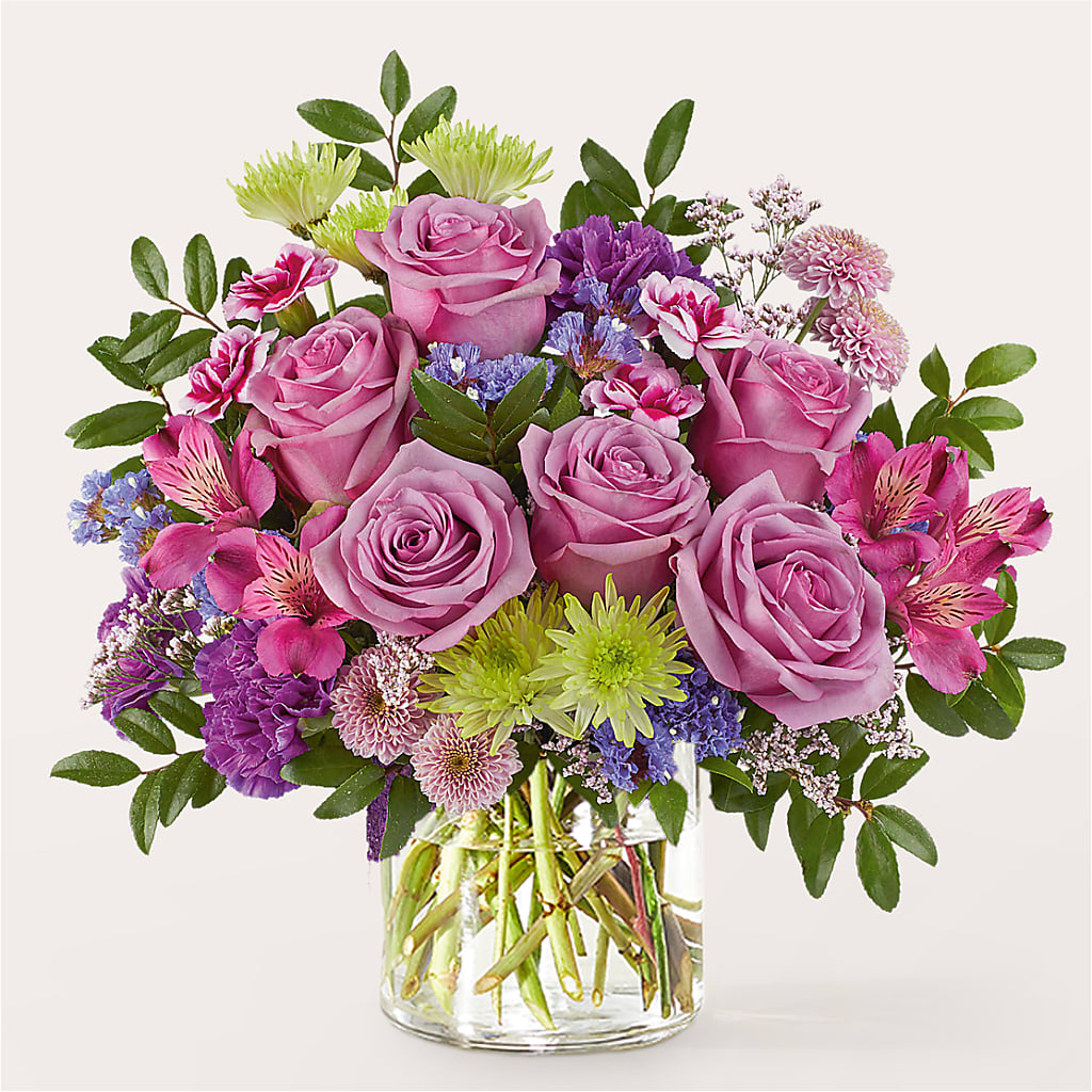 Glass Half Full Bouquet – COUNTRY HEARTH FLOWER & GIFT SHOP, East Berlin PA