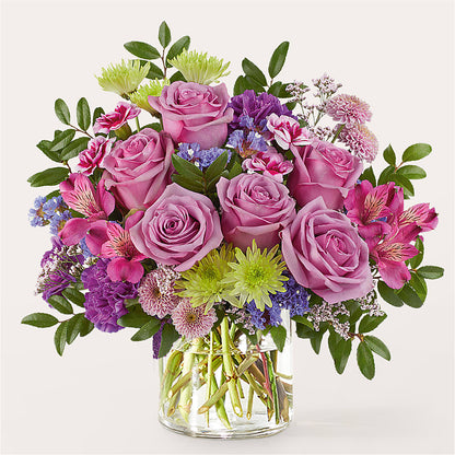 Glass Half Full Bouquet – COUNTRY HEARTH FLOWER & GIFT SHOP, East Berlin PA