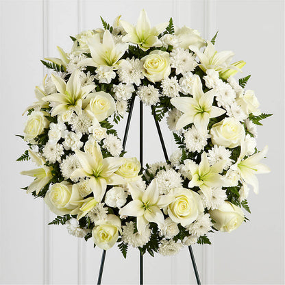 Treasured Tribute Wreath – COUNTRY HEARTH FLOWER & GIFT SHOP, East Berlin PA