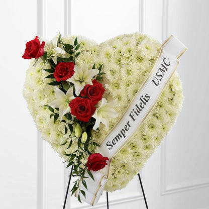Heartfelt Hero Standing Heart – COUNTRY HEARTH FLOWER & GIFT SHOP, East Berlin PA
