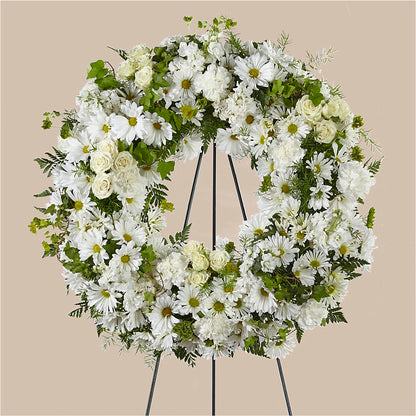 Faithful Wishes Wreath – COUNTRY HEARTH FLOWER & GIFT SHOP, East Berlin PA