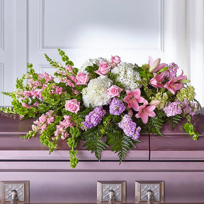 Life's Gratitude Casket Spray – COUNTRY HEARTH FLOWER & GIFT SHOP, East Berlin PA