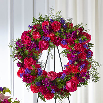 Calming Colors Wreath – COUNTRY HEARTH FLOWER & GIFT SHOP, East Berlin PA