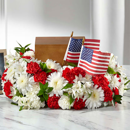 Spirit of Patriotism Cremation Adornment – COUNTRY HEARTH FLOWER & GIFT SHOP, East Berlin PA