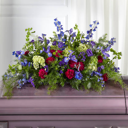 Always Treasured Casket Spray – COUNTRY HEARTH FLOWER & GIFT SHOP, East Berlin PA