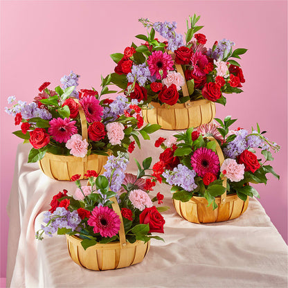 Pink Picnic Basket – COUNTRY HEARTH FLOWER & GIFT SHOP, East Berlin PA