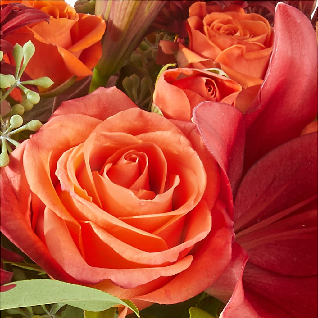 Crimson Leaves Bouquet – COUNTRY HEARTH FLOWER & GIFT SHOP, East Berlin PA