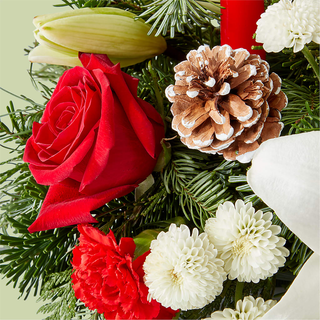 Seasonal Festivities Centerpiece – COUNTRY HEARTH FLOWER & GIFT SHOP, East Berlin PA