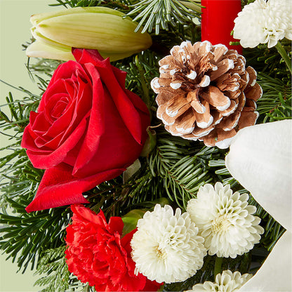 Seasonal Festivities Centerpiece – COUNTRY HEARTH FLOWER & GIFT SHOP, East Berlin PA