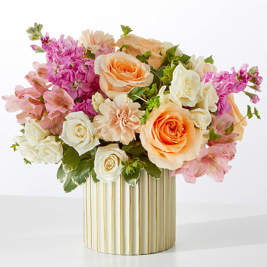 Paradise Bouquet with Ivory Vase – COUNTRY HEARTH FLOWER & GIFT SHOP, East Berlin PA
