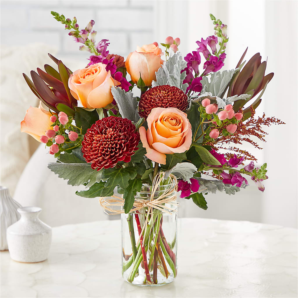 Moody Hues Bouquet – COUNTRY HEARTH FLOWER & GIFT SHOP, East Berlin PA
