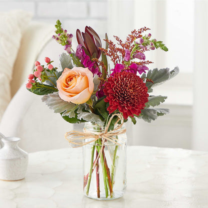 Moody Hues Bouquet – COUNTRY HEARTH FLOWER & GIFT SHOP, East Berlin PA